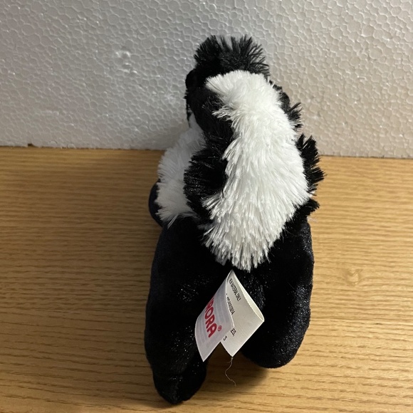 Aurora Skunk Plush “Lil Sachet” Fluffy Tail Realistic Stuffed Animal Toy 8” Inch - Picture 3 of 11